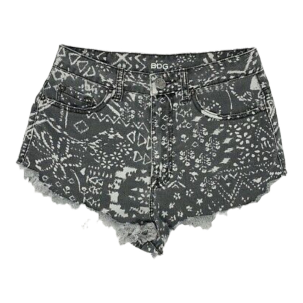 Urban Outfitters Size 26 BDG Printed Super High Rise Dolphin Shorts